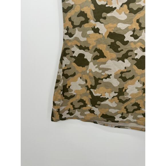 Vintage No Boundaries Tube Top Women XL Camo Built in Bra Y2K 90s Grunge - Picture 2 of 8